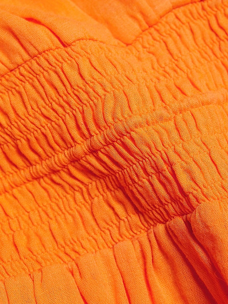 Elle Cotton Peplum Top