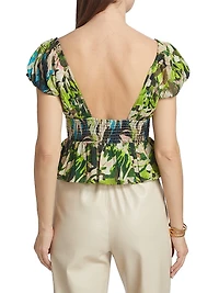 Jane Printed Cotton Top