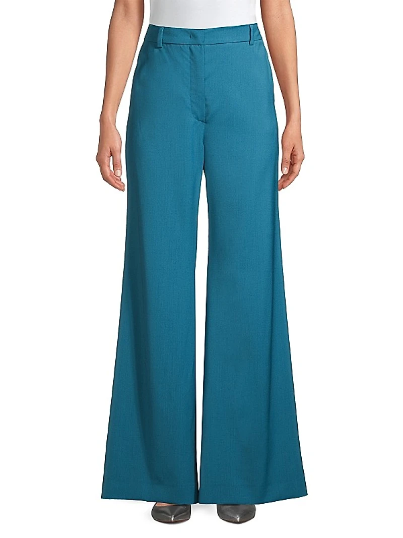 Sonale Wool Wide-Leg Trousers