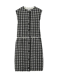 Houndstooth Sheath Minidress