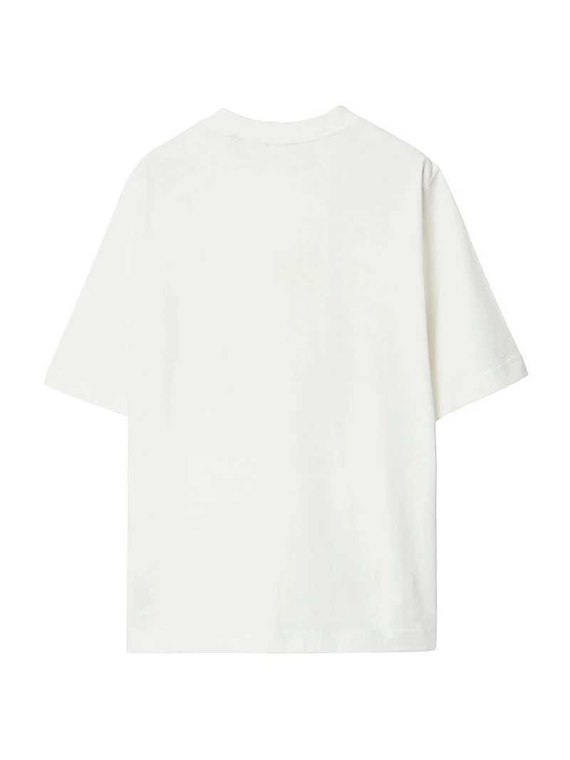 Flocked Rose Logo T-Shirt