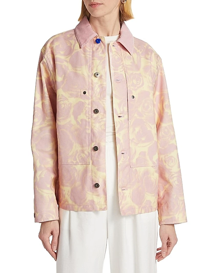 Printed Cotton Canvas Jacket