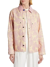 Printed Cotton Canvas Jacket