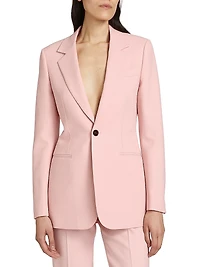 Wool Single-Breasted Blazer