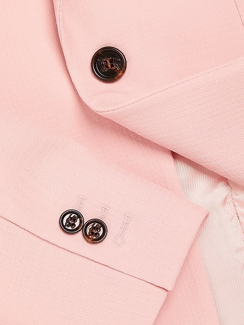 Wool Single-Breasted Blazer