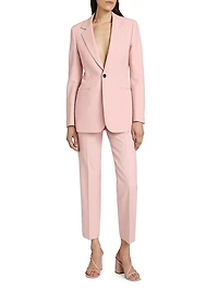 Wool Single-Breasted Blazer