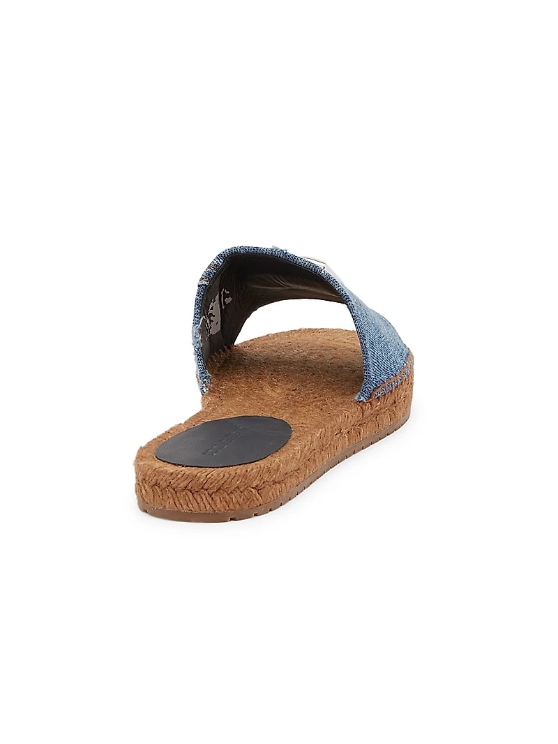 Denim DG Espadrille Slides