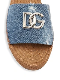 Denim DG Espadrille Slides