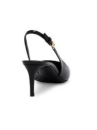 60MM Leather Slingback Pumps