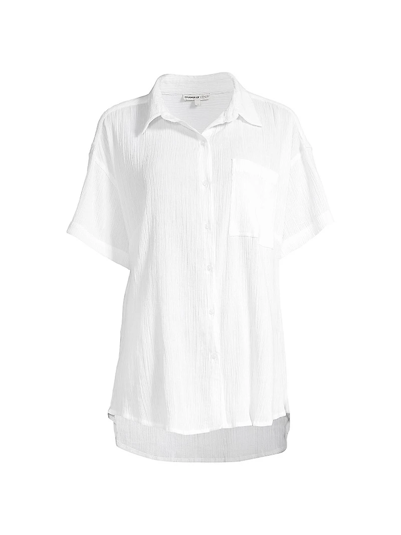 Michelle Crinkled Cotton Shirt