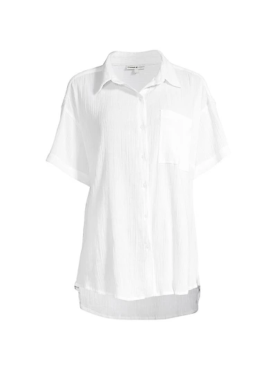 Michelle Crinkled Cotton Shirt