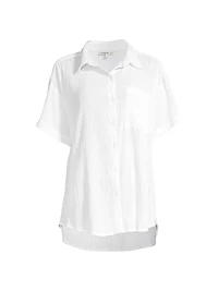 Michelle Crinkled Cotton Shirt