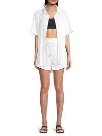 Michelle Crinkled Cotton Shirt