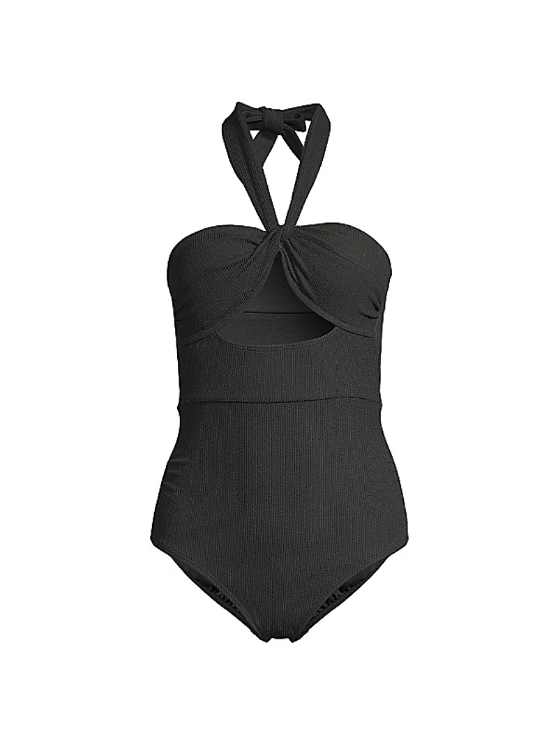 Ella Twist-Front One-Piece Swimsuit