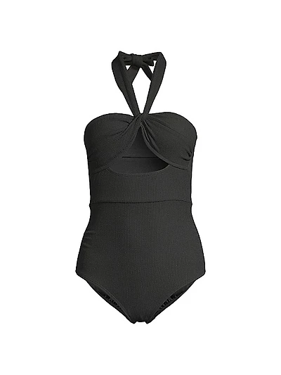 Ella Twist-Front One-Piece Swimsuit