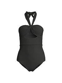 Ella Twist-Front One-Piece Swimsuit