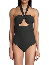 Ella Twist-Front One-Piece Swimsuit