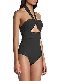 Ella Twist-Front One-Piece Swimsuit