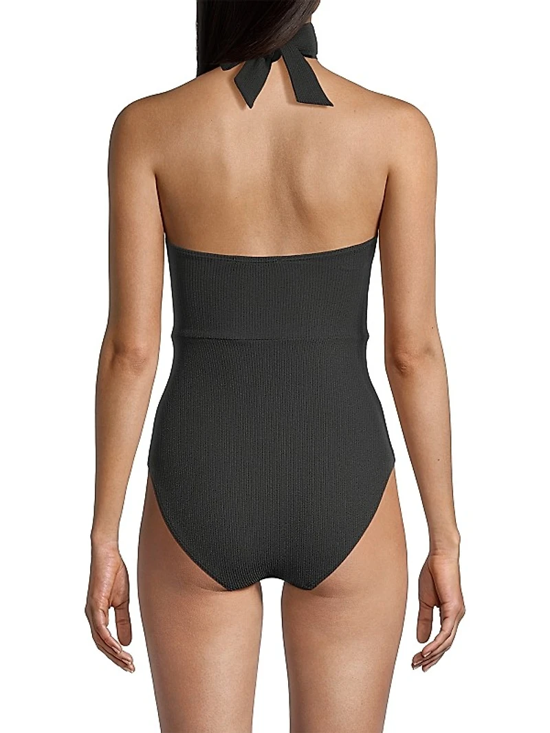 Ella Twist-Front One-Piece Swimsuit