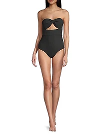 Ella Twist-Front One-Piece Swimsuit