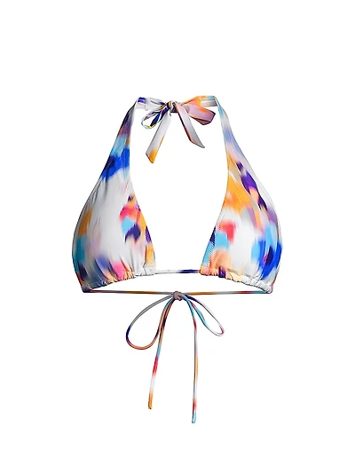 Allison Printed Triangle Bikini Top