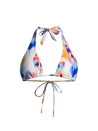 Allison Printed Triangle Bikini Top