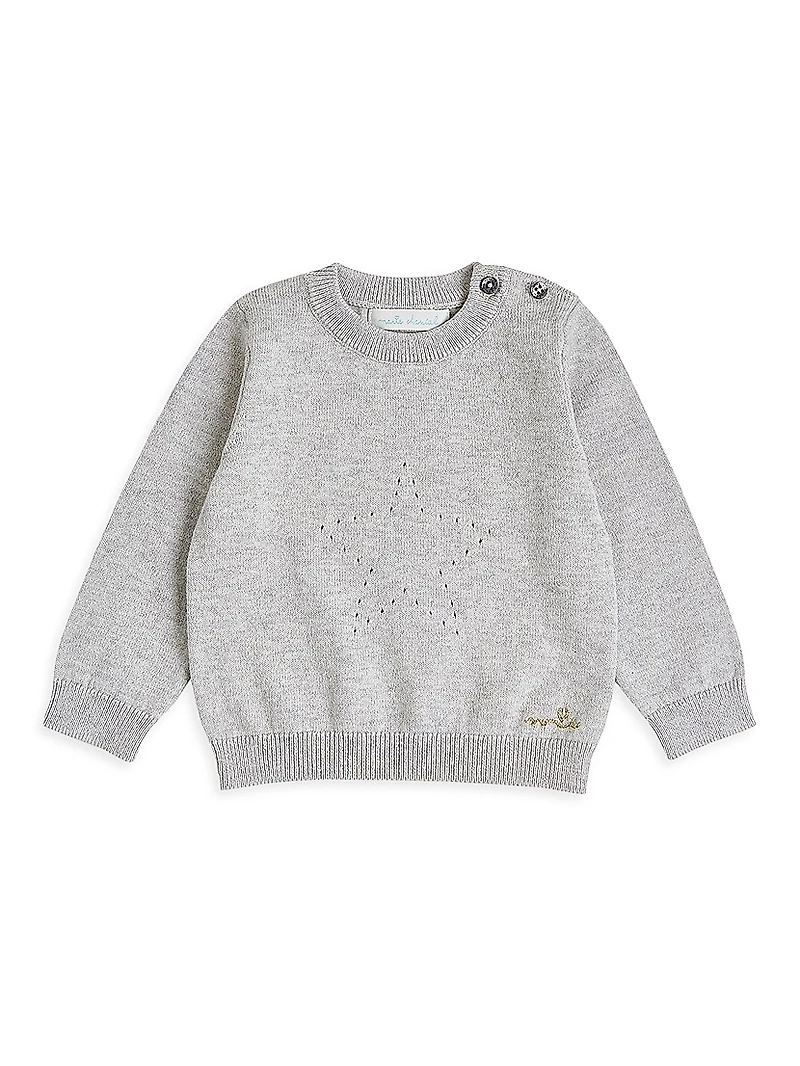 Baby Girl's Pointelle Star Knit Set