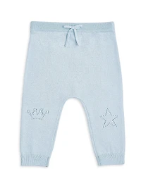 Baby Girl's Pointelle Crown Knit Set