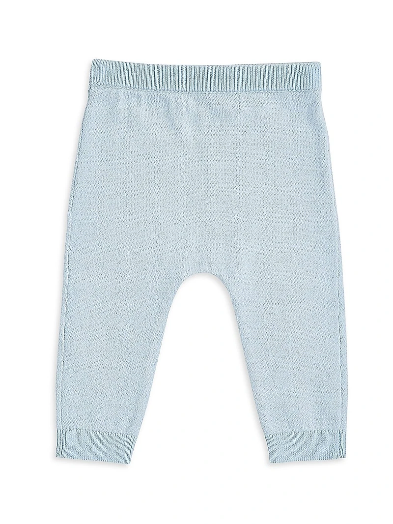 Baby Girl's Pointelle Crown Knit Set