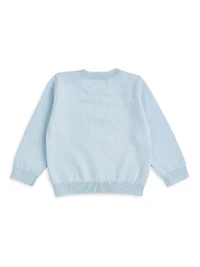 Baby Girl's Pointelle Crown Knit Set
