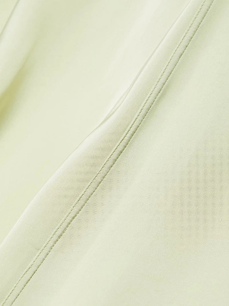 Satin Tie-Waist Sleeveless Midi-Dress