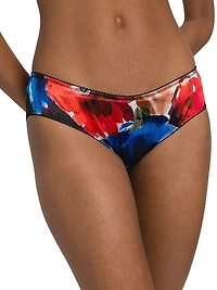 Floral Silk-Blend Panty