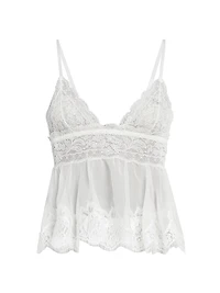 Lace Peplum Tank