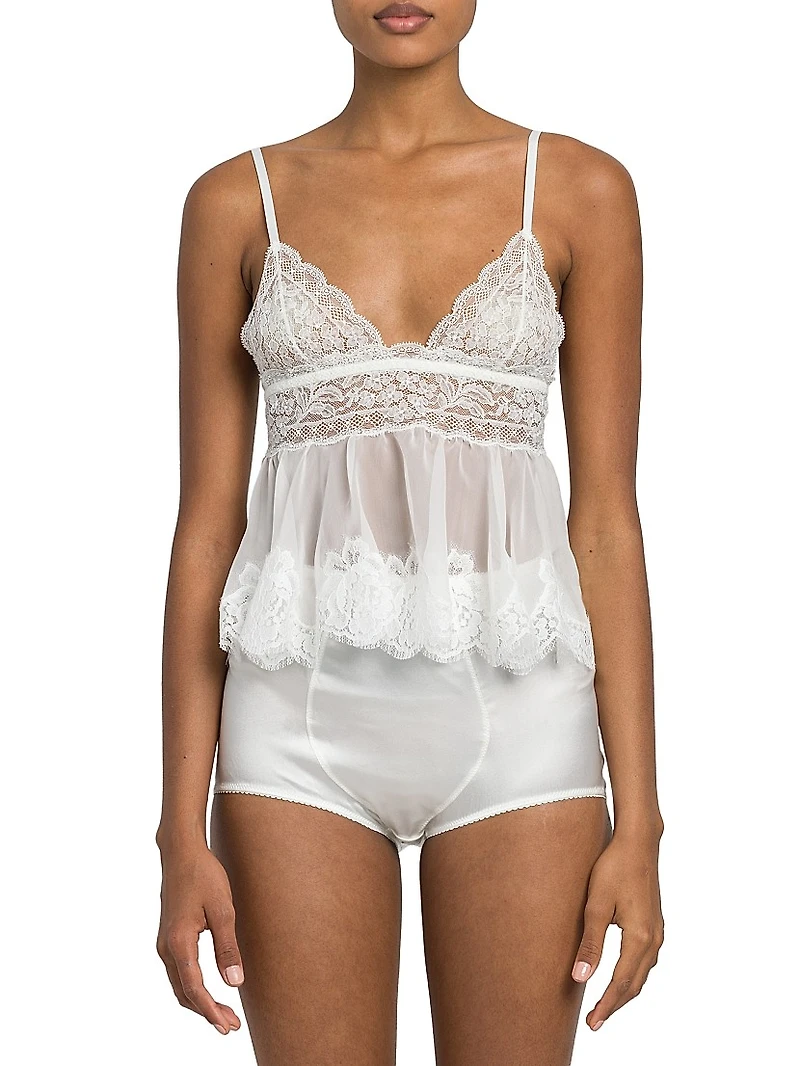 Lace Peplum Tank