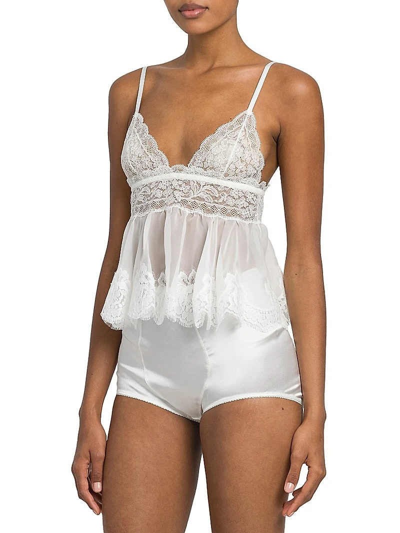 Lace Peplum Tank