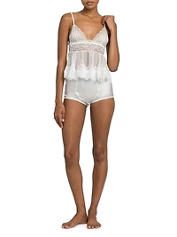 Lace Peplum Tank