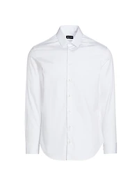 Cotton Button-Front Shirt