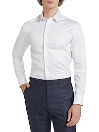 Cotton Button-Front Shirt