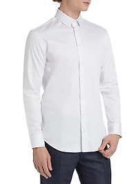 Cotton Button-Front Shirt