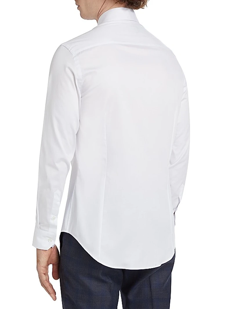 Cotton Button-Front Shirt