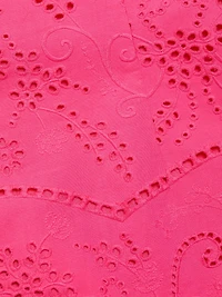 Marchesa Rosa Anise Cotton Eyelet Minidress