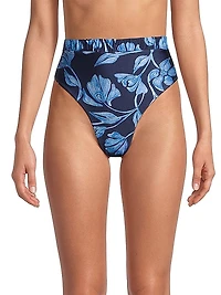 Nightflower High-Cut Bikini Bottom