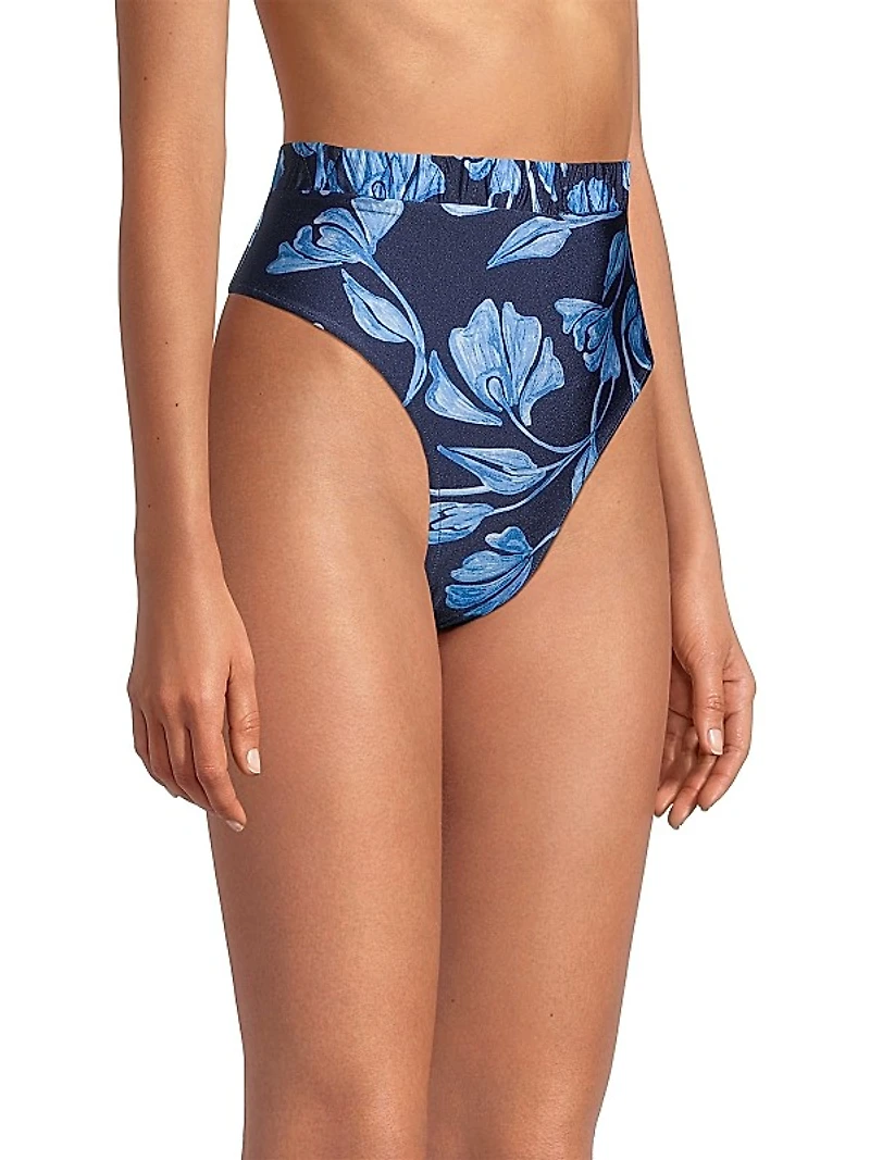 Nightflower High-Cut Bikini Bottom