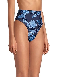 Nightflower High-Cut Bikini Bottom