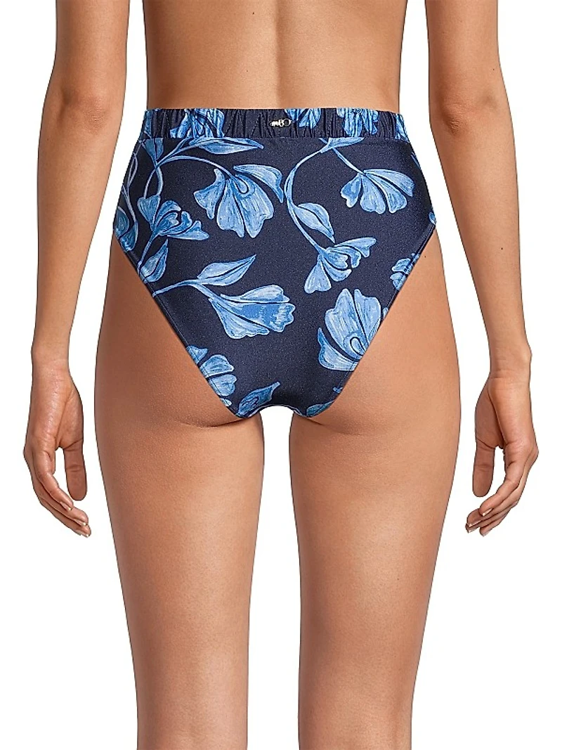 Nightflower High-Cut Bikini Bottom
