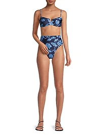 Nightflower High-Cut Bikini Bottom