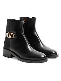 VLogo Signature Calfskin Ankle Boots 30 MM