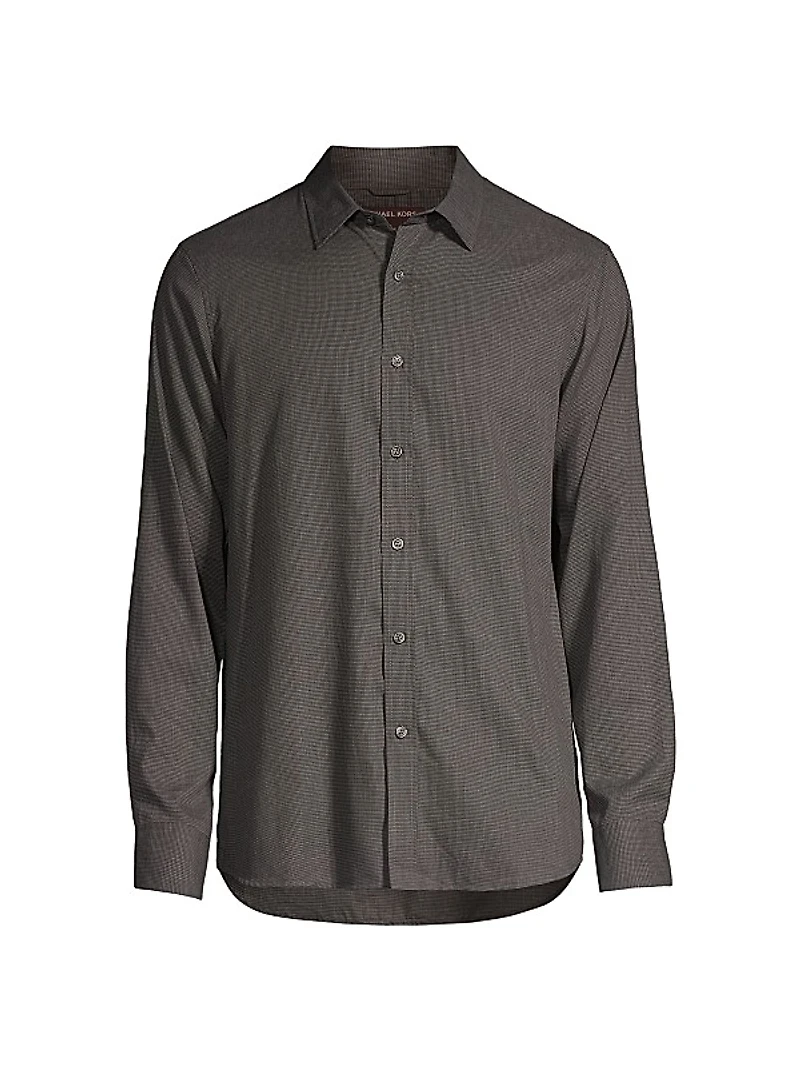 Cotton Button-Front Shirt