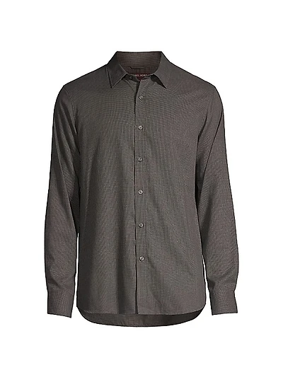 Cotton Button-Front Shirt