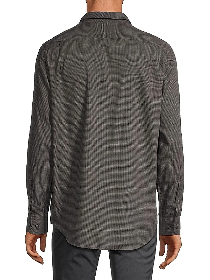 Cotton Button-Front Shirt